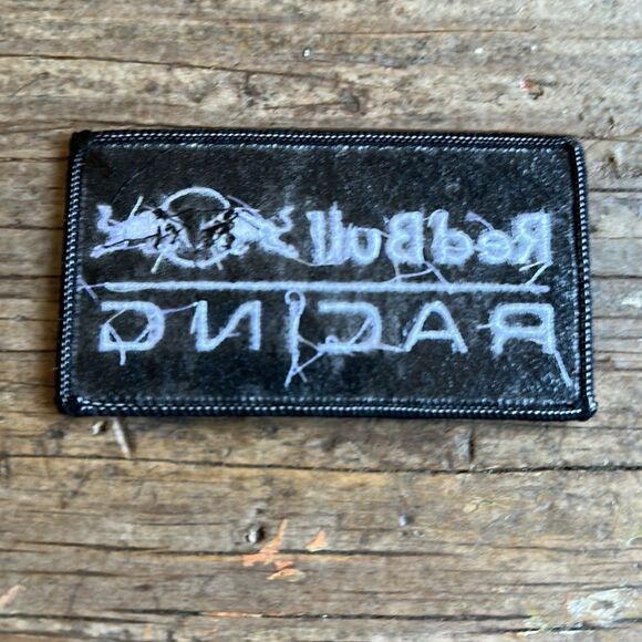 Red Bull Racing Black and White Sew on Patch - Picture 3 of 3